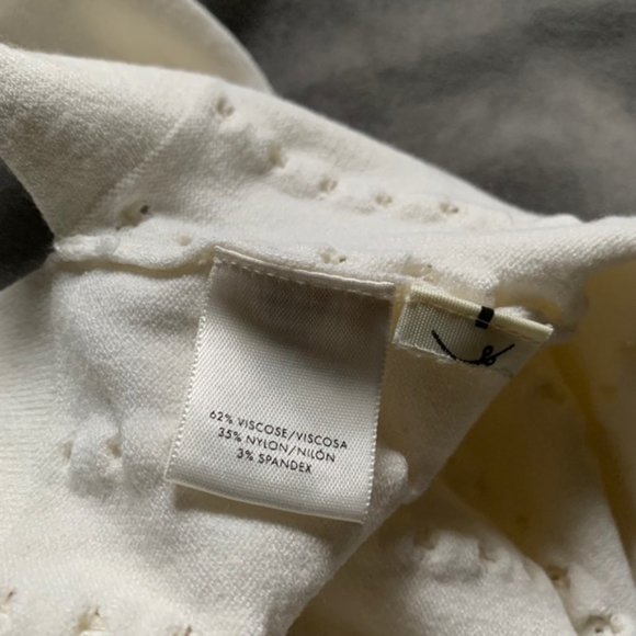 Ann Taylor Embossed Puff Sleeve Sweater - Picture 12 of 12